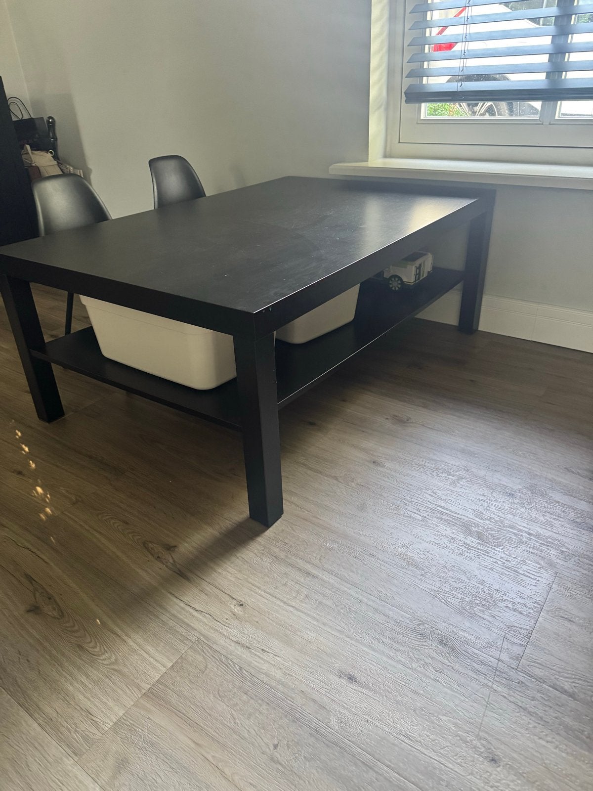 Ikea speeltafel/lage tafel (zwart/donkerbruin), Ophalen, Gebruikt