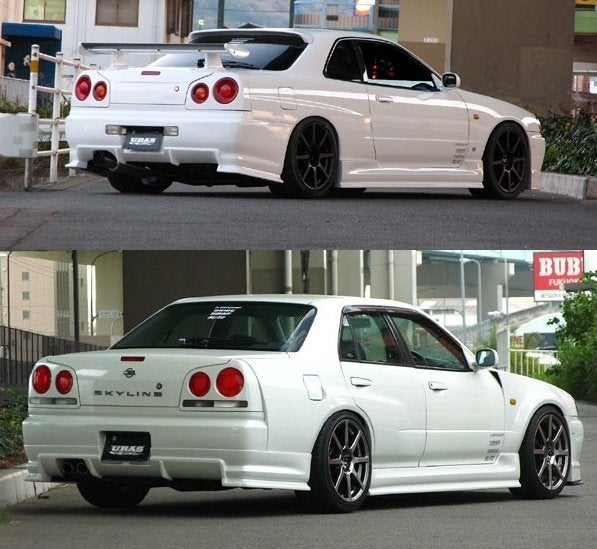 Uras Type-R bodykit + Fender - Nissan Skyline R34 4-deurs, Auto diversen, Ophalen of Verzenden