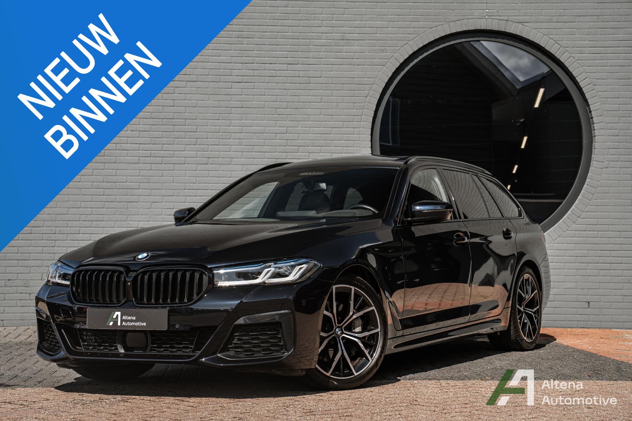 BMW 5-serie Touring 540i xDrive M-sport, BTW, harman kardon,, Automaat, 12 maanden, Gebruikt, Zwart