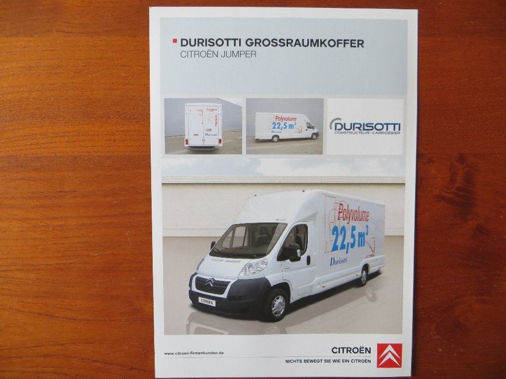 Citroën Jumper Durisotti Grossraumkoffer, Ophalen of Verzenden, Nieuw, Citroën