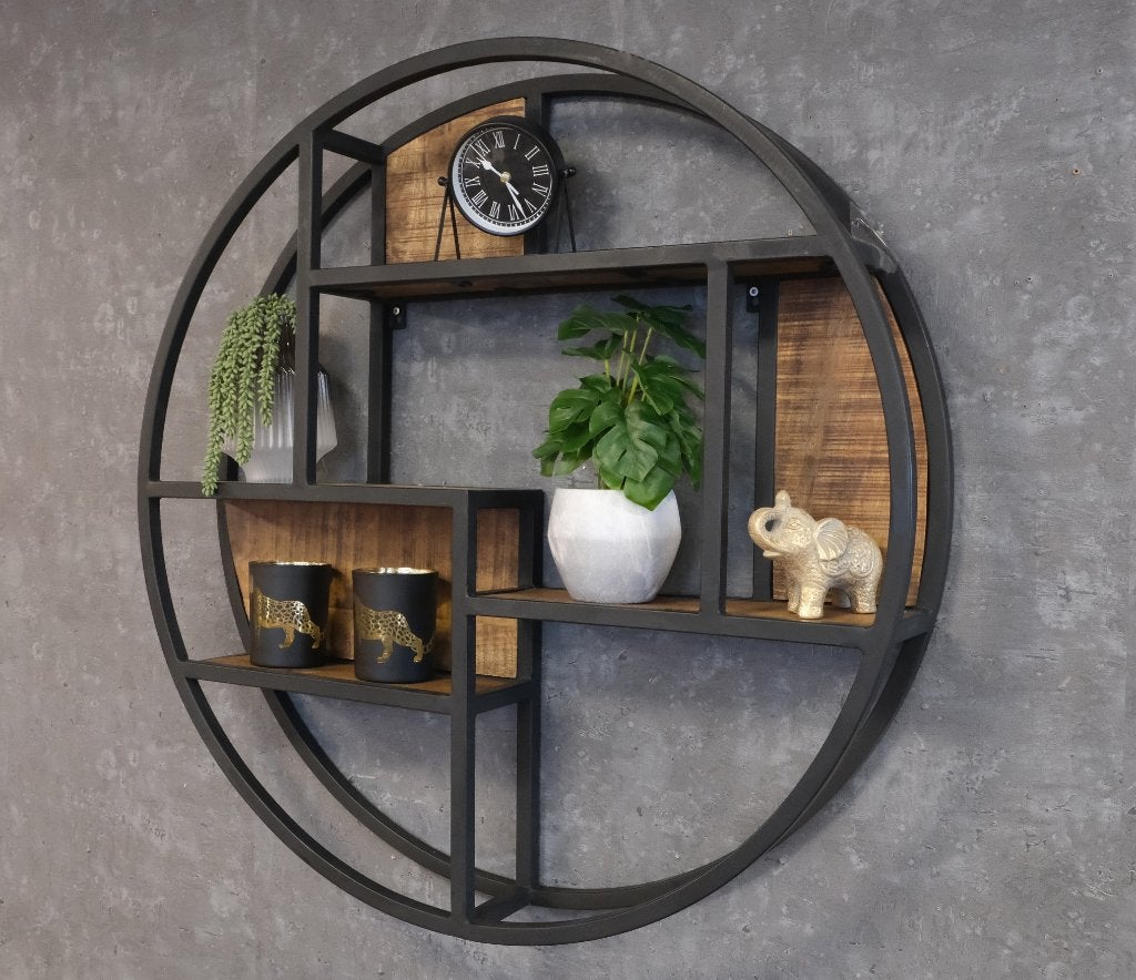 Industrieel Wandrek 75 cm Rond – NIEUW, Ophalen of Verzenden, Nieuw
