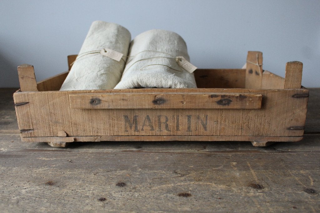Oud brocante houten kistje Martin *Pronck & Praal*, Ophalen of Verzenden