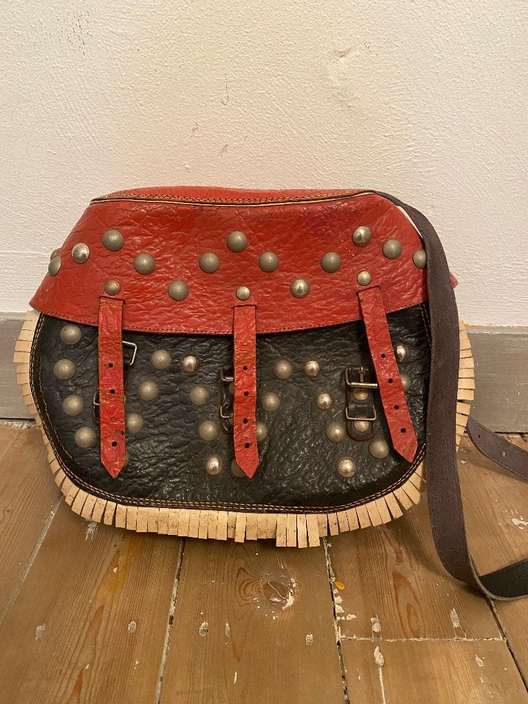 Antieke Harley Davidson motor tas, Ophalen of Verzenden, Gebruikt