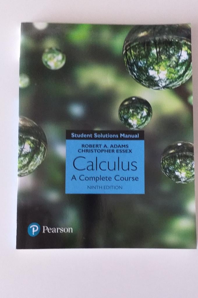 Calculus: A Complete Course aantwordenboek, Boeken, Studieboeken en Cursussen, Ophalen of Verzenden, Beta, Zo goed als nieuw, WO