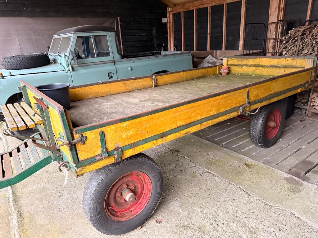 Platte wagen / hooi wagen platte kar, Ophalen, Gebruikt, Overige soorten
