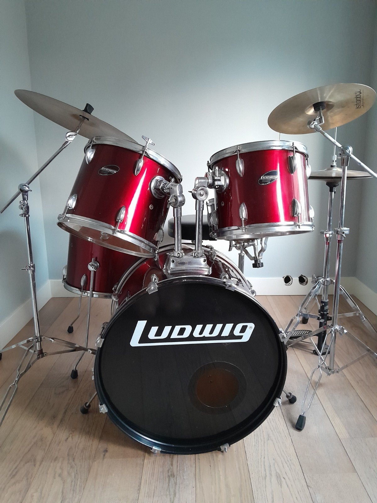 Drumstel Ludwig Accent Combo ~ complete set, Muziek en Instrumenten, Ophalen, Gebruikt, Ludwig