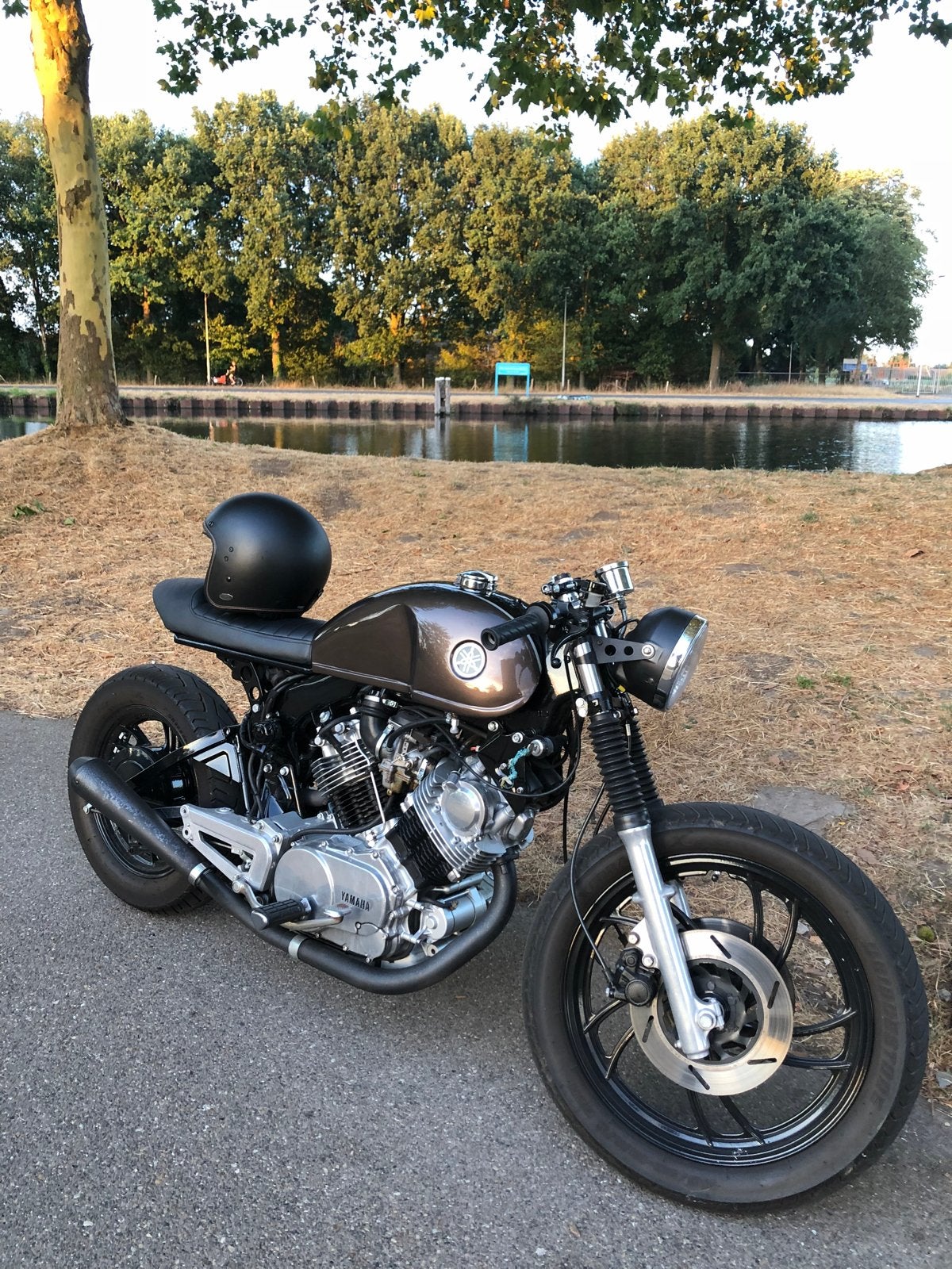 Yamaha XV920 Cafe Racer - project! Motor vast, Cardan-aandrijving, 2 cilinders, Motorrijbewijs A, Gebruikt
