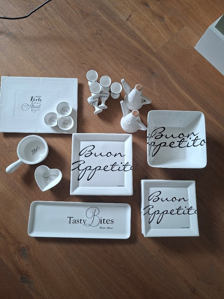 Servies Riviera Maison: BUON APPETITO, Ophalen, Overige materialen, Overige merken, Zo goed als nieuw