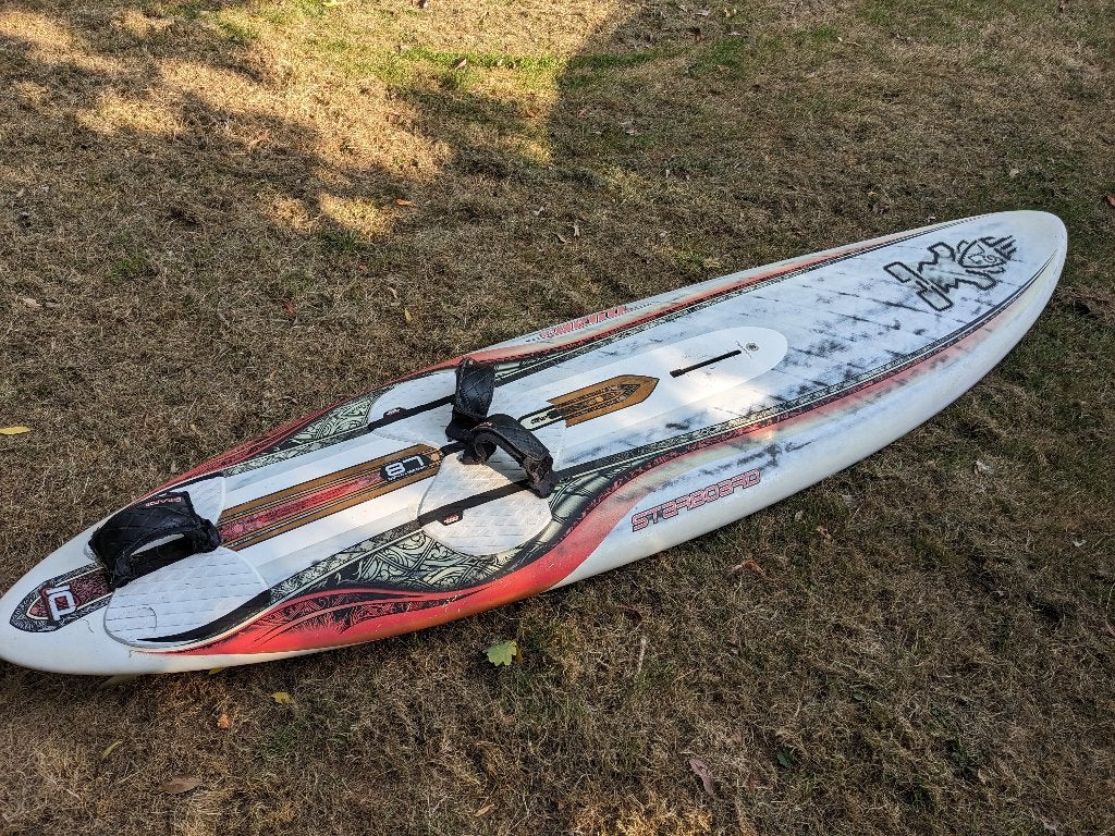 Starboard Quad 87L wave windsurf board, Watersport en Boten, Windsurfen, Gebruikt, Minder dan 250 cm, Starboard, Plank