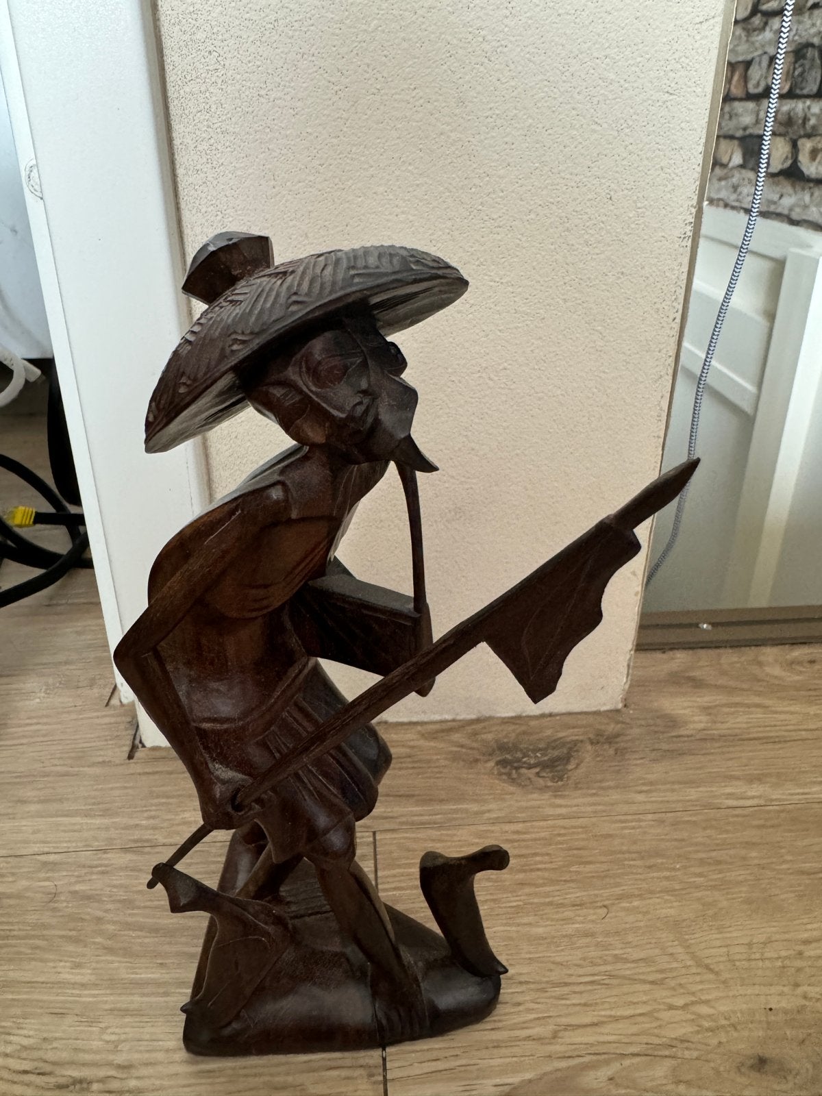 Indonesische/Balinese houtsnijwerk, Minder dan 20 cm, Ophalen of Verzenden, Handgemaakt, Beeld
