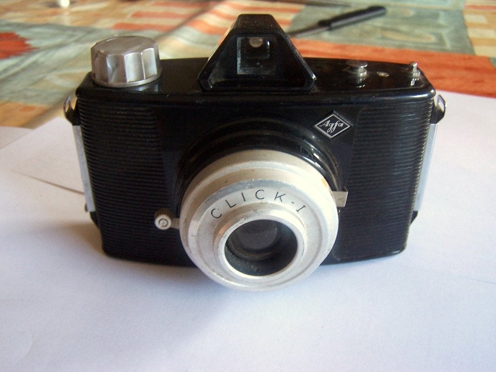 Agfa Click - Antieke (rolfilm)camera. Izgs., Ophalen of Verzenden, Zo goed als nieuw, Compact, Overige Merken