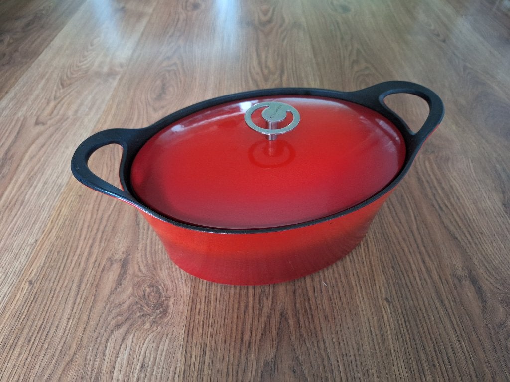Cuisinox Braadpan Gietijzer 30cm, Huis en Inrichting, Ophalen, Gebruikt, Gietijzer, Braadpan