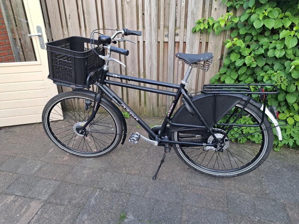 Azor Vlieland heren transportfiets 28 inch, 3 versn., Gebruikt, Versnellingen, 53 tot 57 cm, Ophalen
