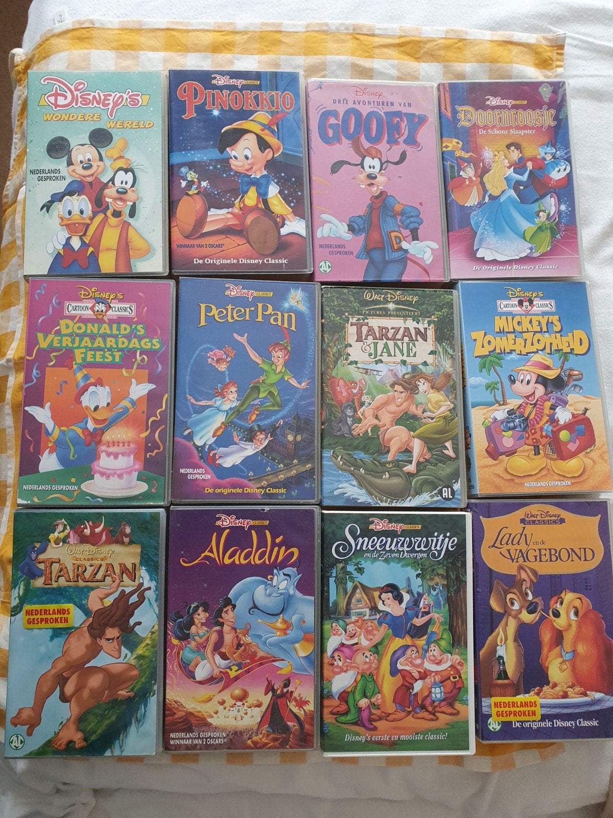 VHS Videobanden DISNEY 12 STUKS, Alle leeftijden, Ophalen of Verzenden, Gebruikt