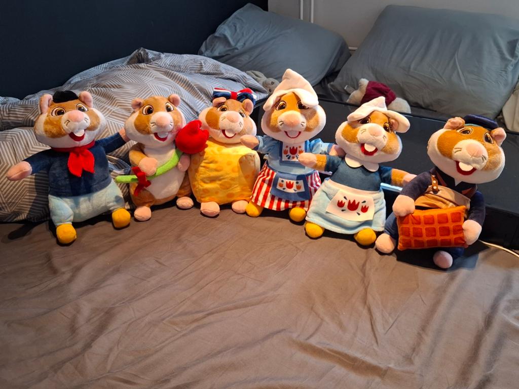 Complete set van 6 Albert Heijn Hamsters, Hamster, Ophalen of Verzenden, Zo goed als nieuw, Middelgroot (20 tot 80 cm)