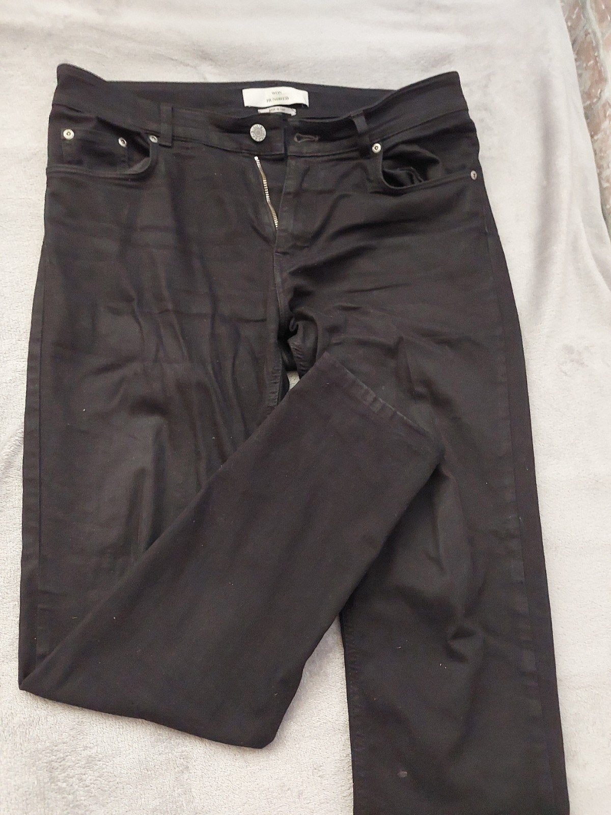 Won Hundred Zwarte Jeans - Maat W34/L32, Kleding | Heren, Zwart, Ophalen of Verzenden, W33 - W34 (confectie 48/50), Gedragen