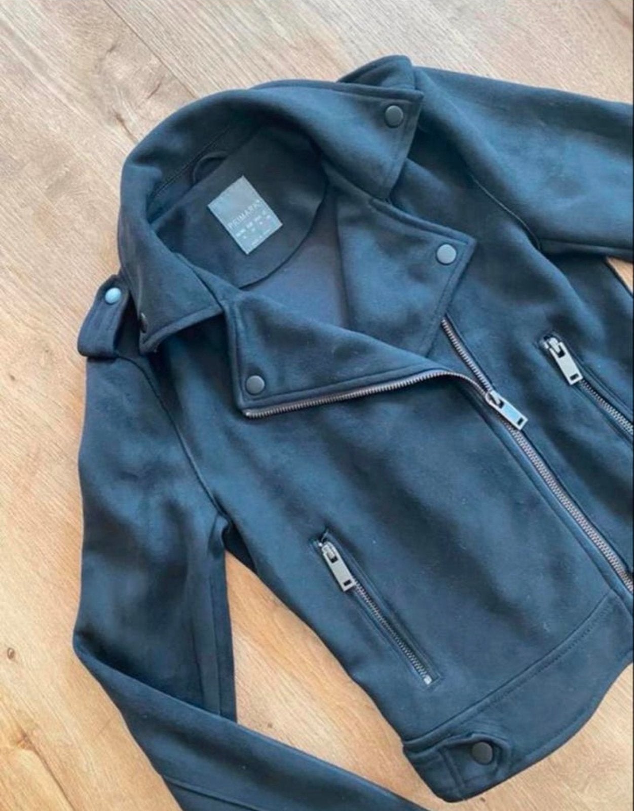 Zwart bikerjack van Primark, maat 36 (S), Ophalen of Verzenden, Zo goed als nieuw, Maat 36 (S), Zwart