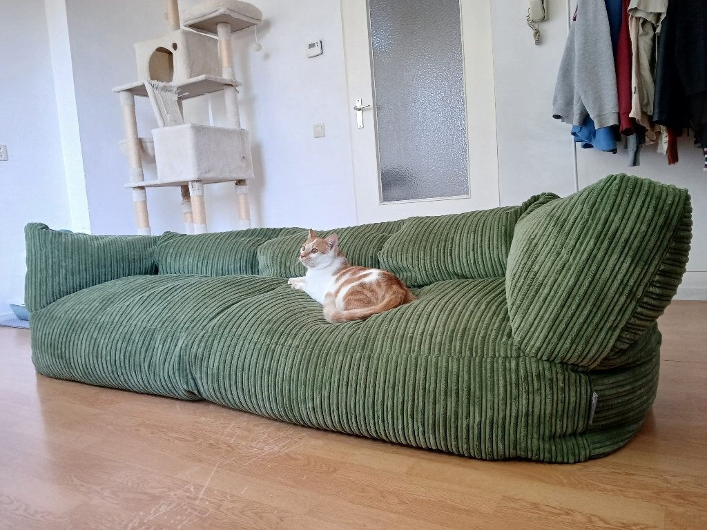 Bean bag sofa, Ophalen, Zo goed als nieuw, Groen, Zitzak