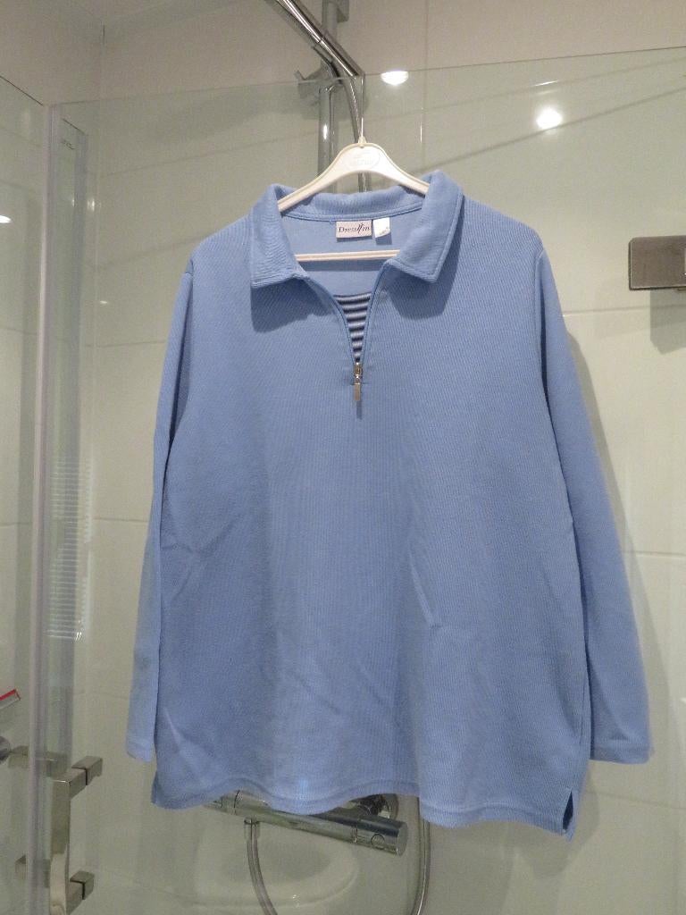 Trui met ritsje, Kleding | Dames, Truien en Vesten, Ophalen, Blauw, Maat 46/48 (XL) of groter, Dress-in