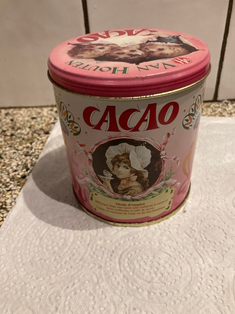Blik cacao, Verzamelen, Blikken, Ophalen of Verzenden, Zo goed als nieuw, Overige