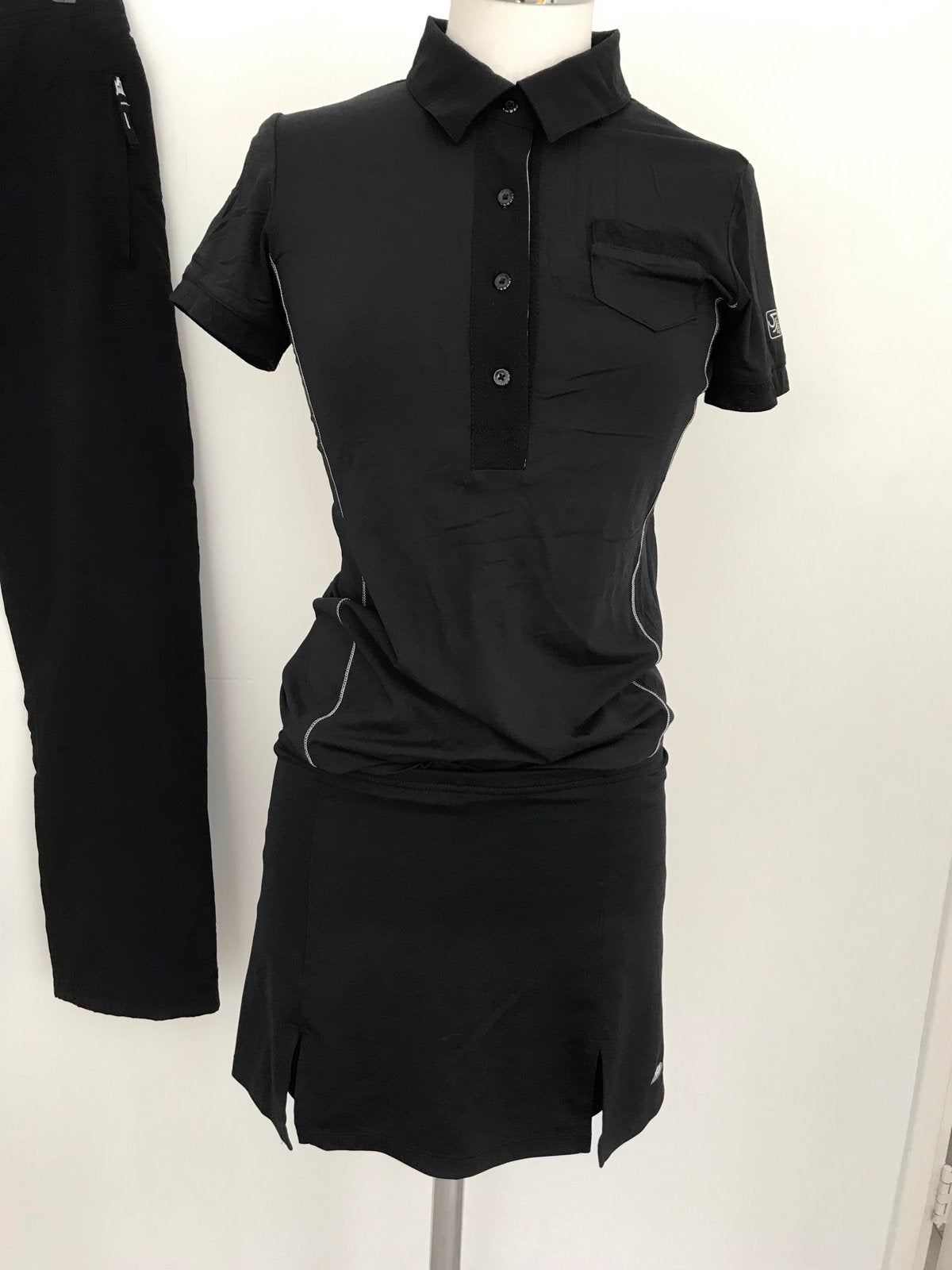 Sjeng Sports Zwart Tennispolo Dames, Maat 38/40 (M), Zwart, Ophalen of Verzenden, Zo goed als nieuw