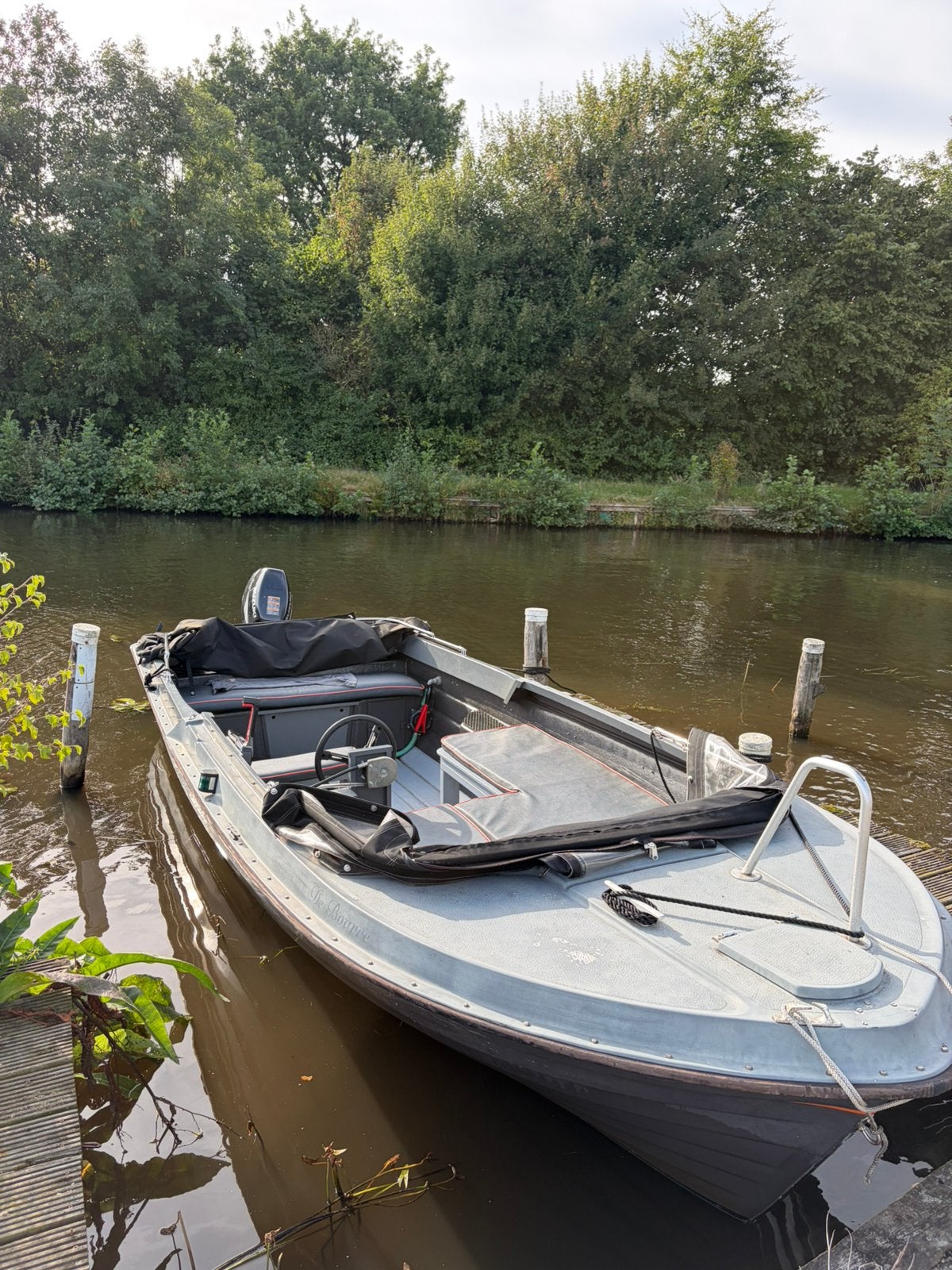 Boot met 15pk Suzuki 4-takt motor en trailer, Ophalen, Gebruikt