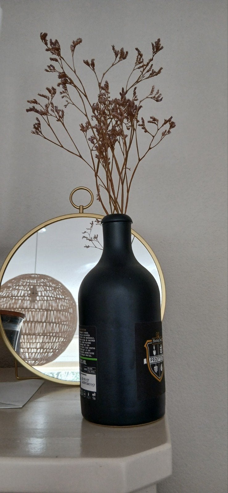 Lege zwarte hertog Jan kruiken - decoratie of knutselproject, Ophalen of Verzenden