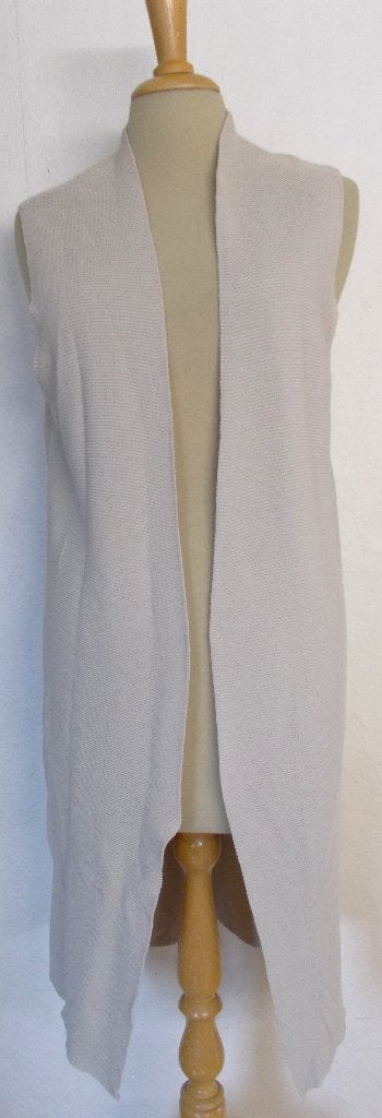 Beige lang katoenen vest van Drykorn! L, Kleding | Dames, Tops, Verzenden, Beige, Maat 42/44 (L), Zo goed als nieuw