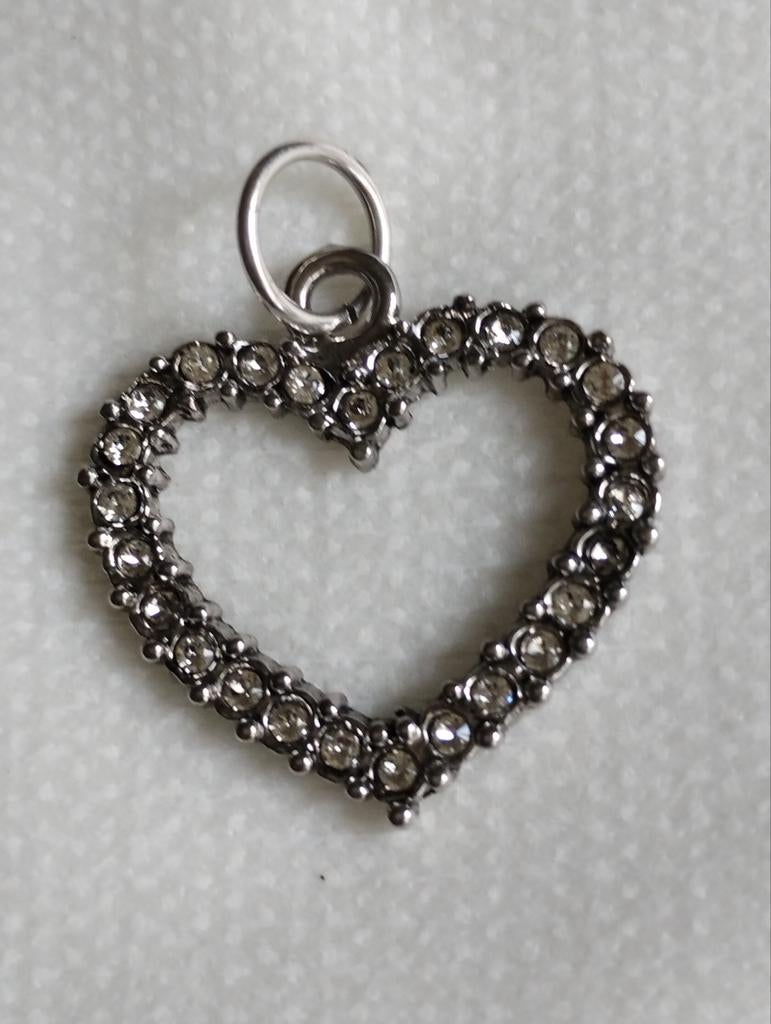 Zilveren hanger swarovski, Verzenden, Zo goed als nieuw, Zilver, Zilver