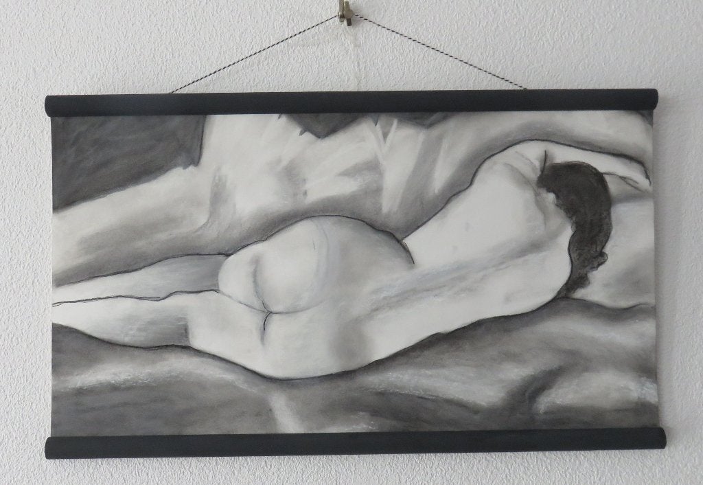 Houtstekening Ode aan Jan Sluijters 48x81cm, Ophalen of Verzenden