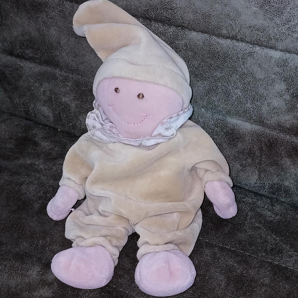 Vintage baby aurora popje rammelaar., Overige merken, Overige karakters, Wasbaar, Overige typen