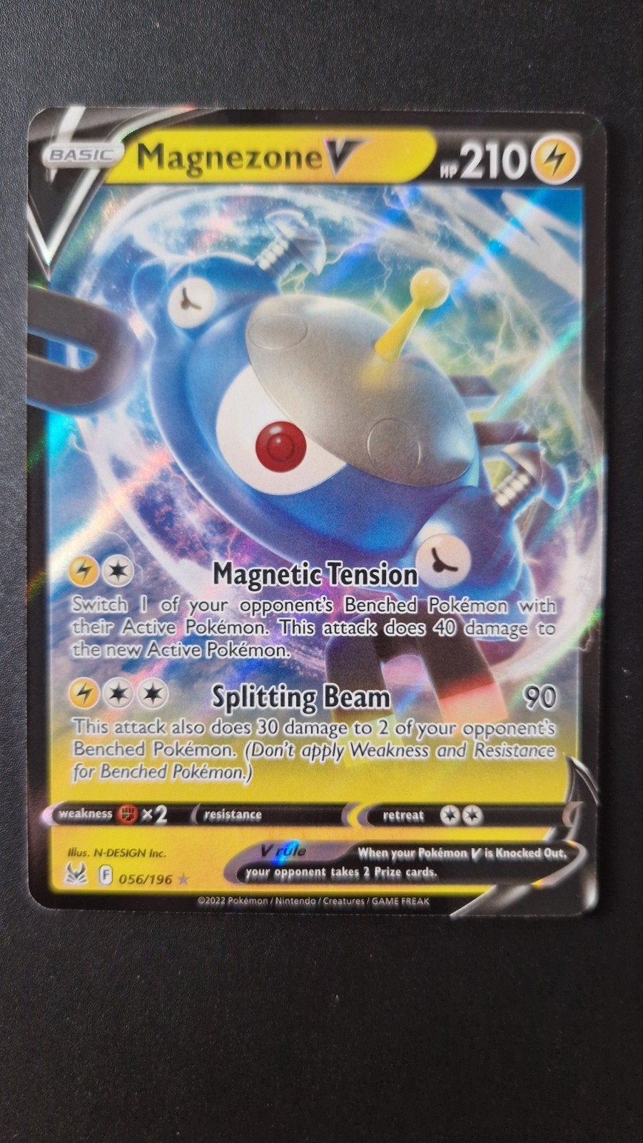 Magnezone V 056/196 Sword&Shield Lost Origin Pokemon, Ophalen of Verzenden, Nieuw, Losse kaart