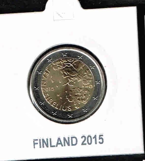 2 euro Finland sibelius 2015 ''unc'/2.1, Verzenden, Finland, 2 euro, Losse munt