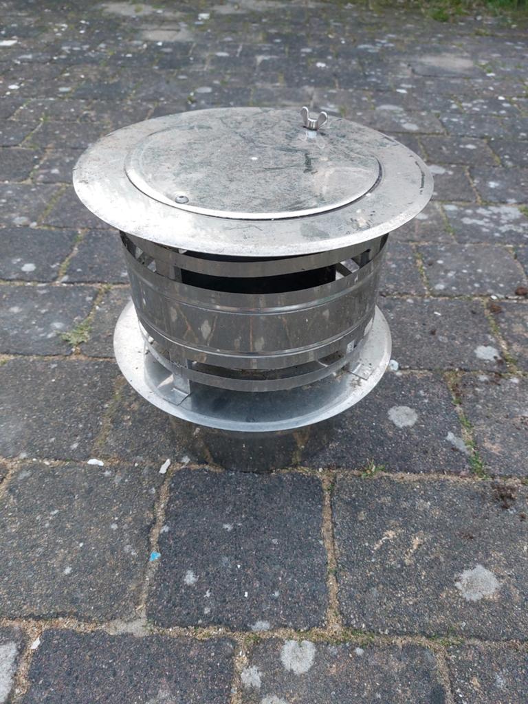 RVS schoorsteenkap, Ophalen of Verzenden, Gebruikt, Afzuiger