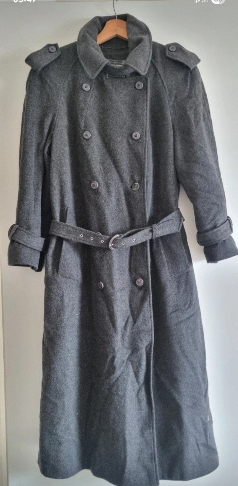 Vintage Basiano wollen jas, Kleding | Dames, Ophalen of Verzenden, Gedragen, Maat 42/44 (L)