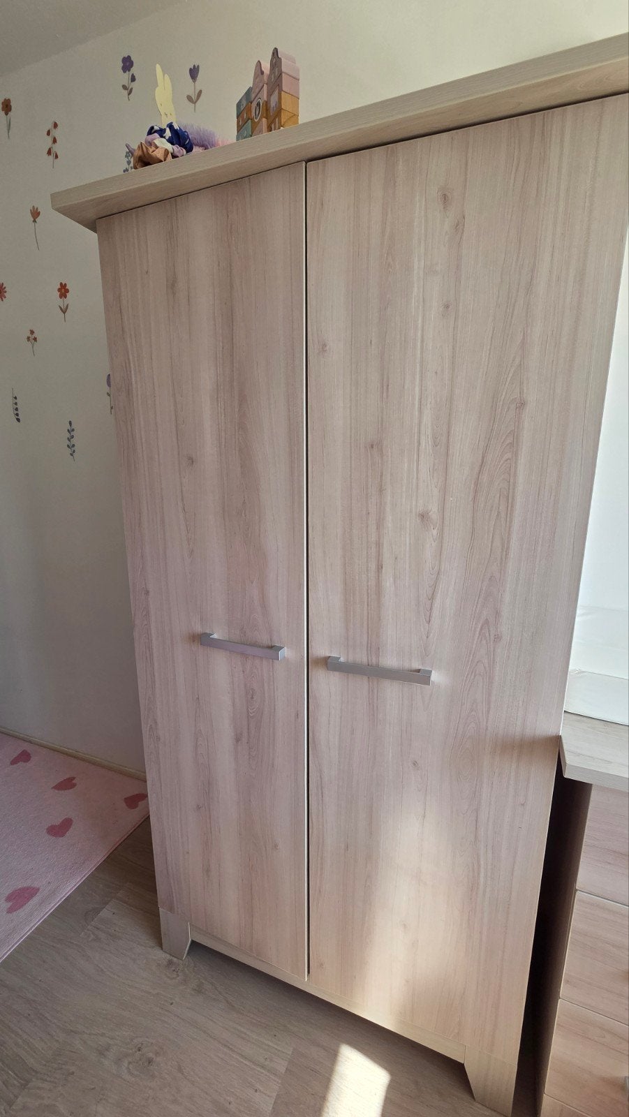 Interbaby Commode + Kledingkast Babykamer Set, Ophalen, 50 tot 70 cm, 105 cm of meer, Zo goed als nieuw