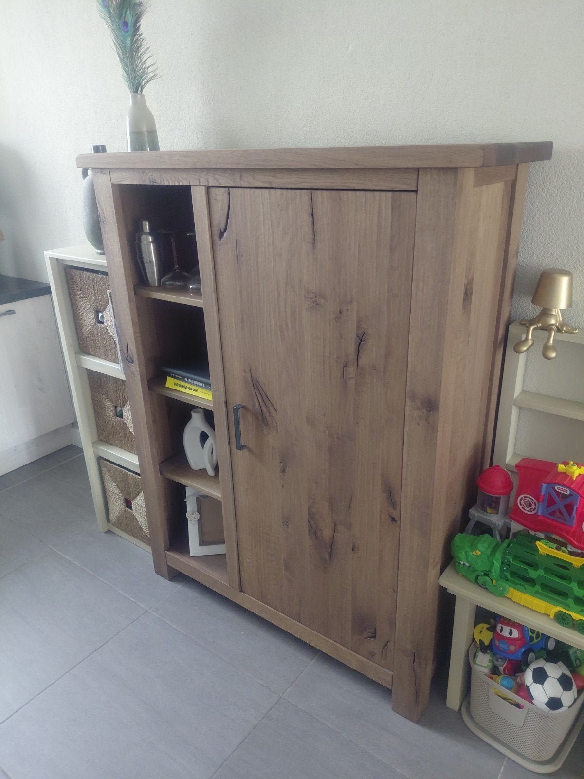 Kamerkast, Huis en Inrichting, Ophalen, Met plank(en), Gebruikt, Eikenhout