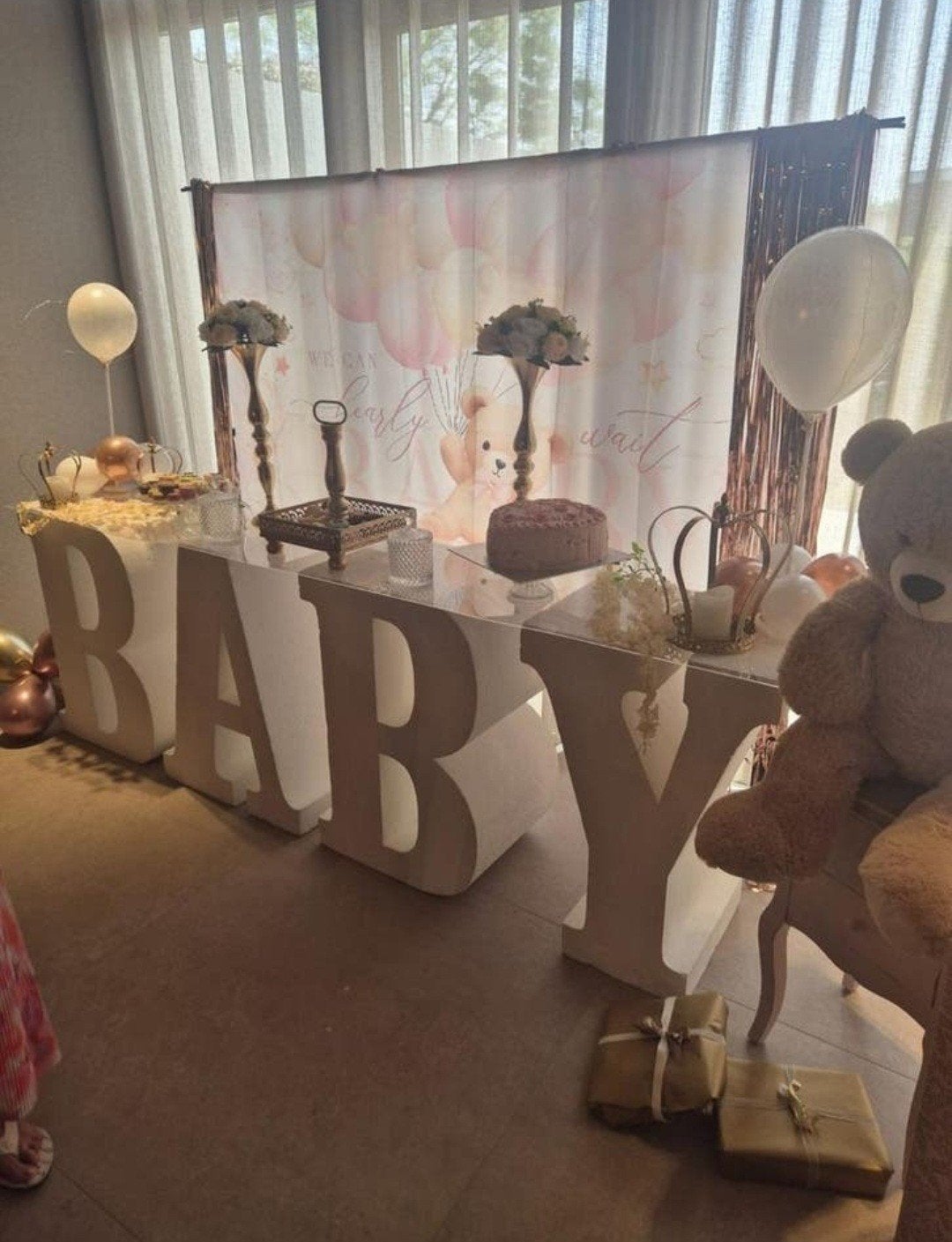Te huur Gender reveal jongen meisje babyshower baby borrel, Ophalen of Verzenden, Zo goed als nieuw