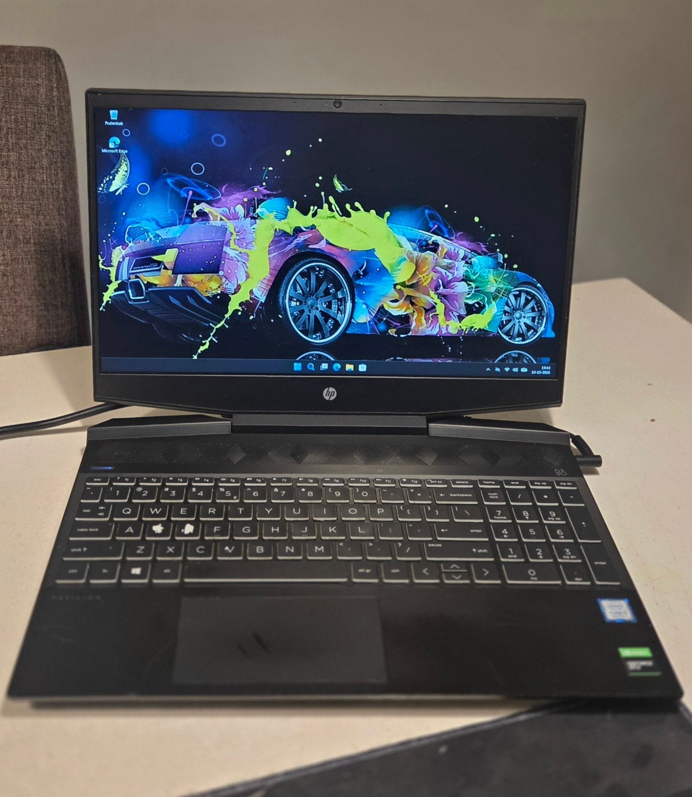 HP Gaming 15 DK0875ND - i5 - Ssd - 8 GB - GTX 1050 3 GB, Hp, Met videokaart, 2 tot 3 Ghz, 8 GB