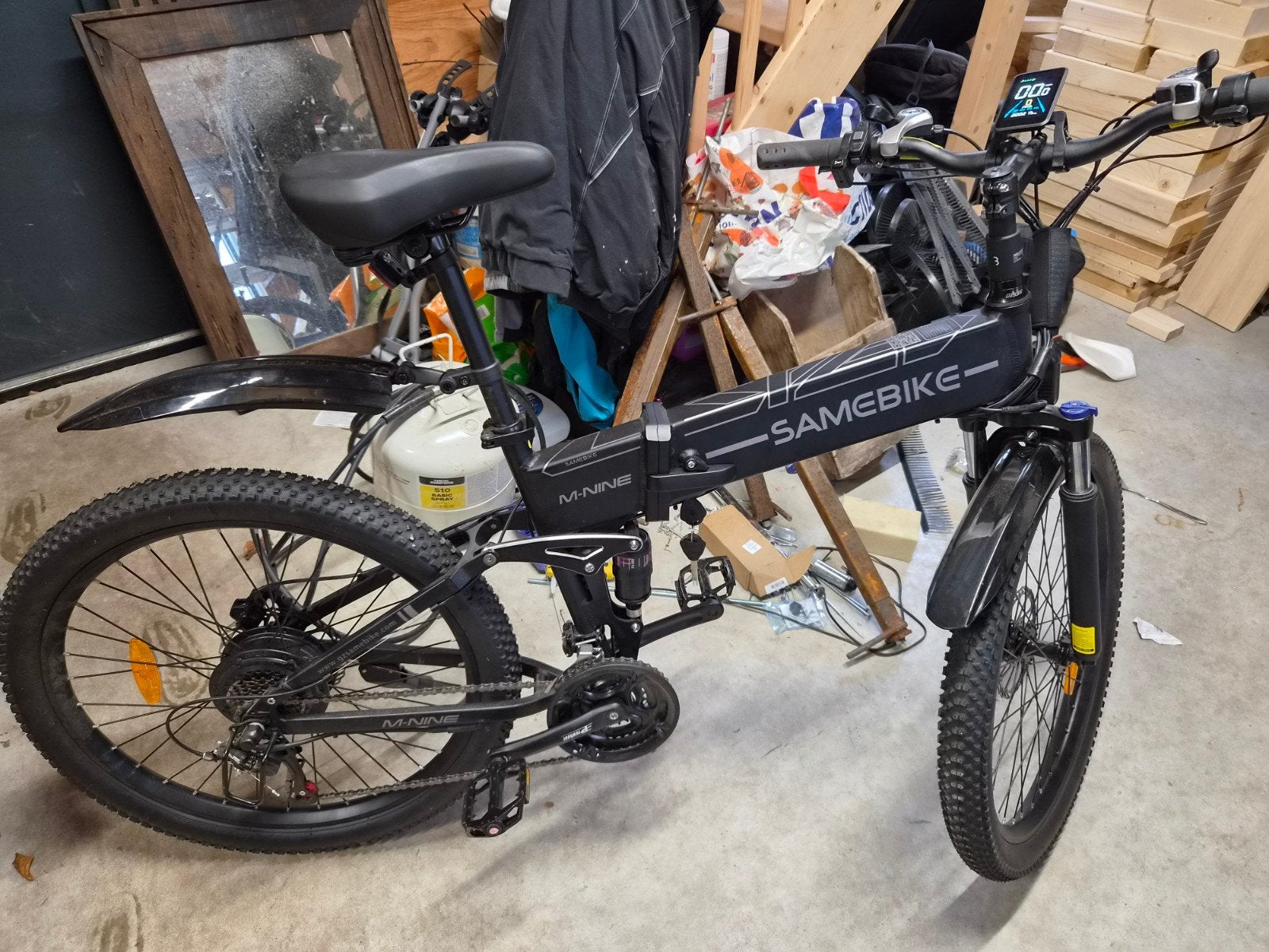 vouwfiets samebike 21.5 km mee gefietst, 20 inch of meer, Nieuw, Totaal opvouwbaar, Dames