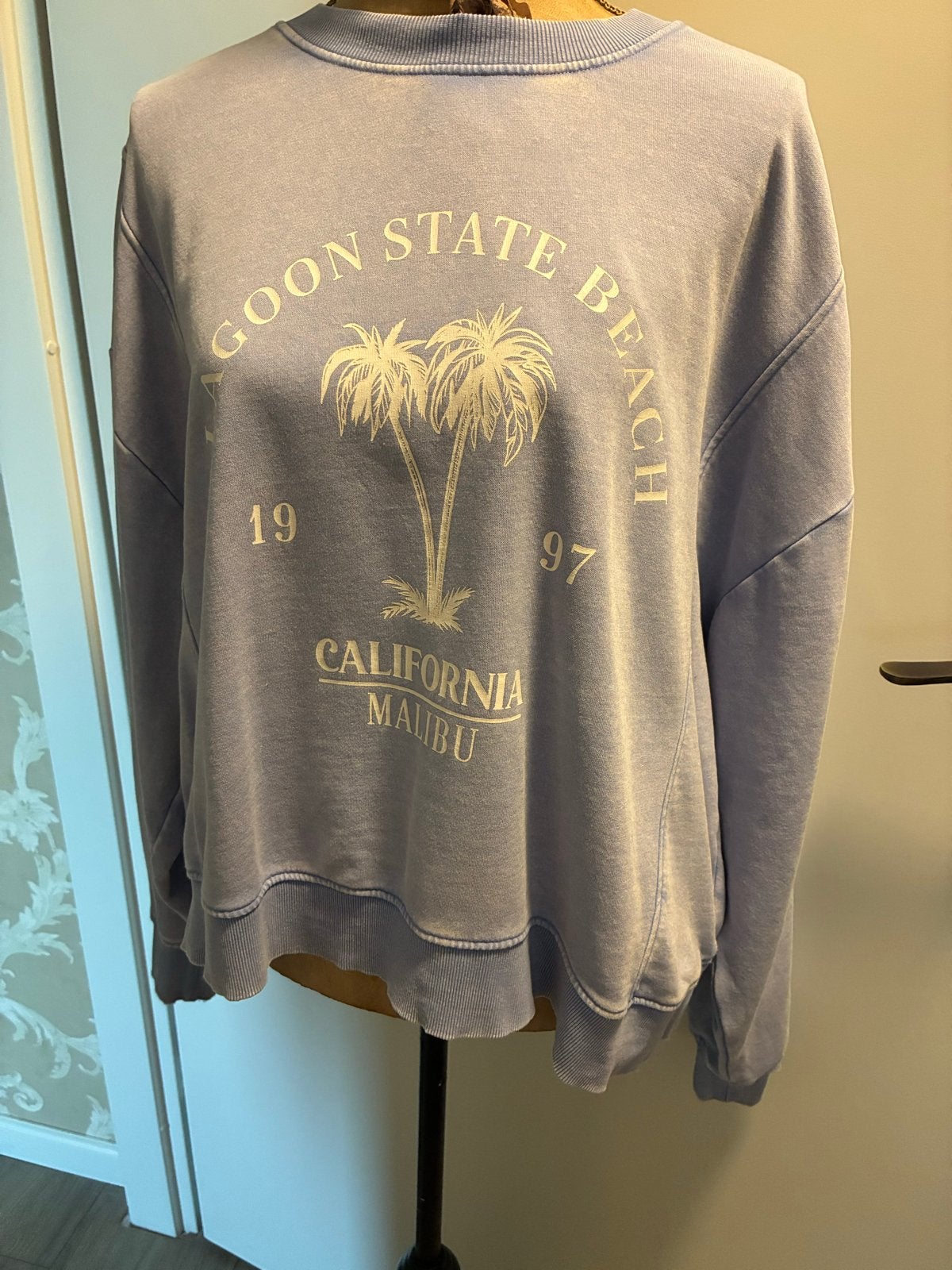 Lagoon State Beach California Malibu sweater, Ophalen of Verzenden, Gedragen, Maat 38/40 (M), Blauw