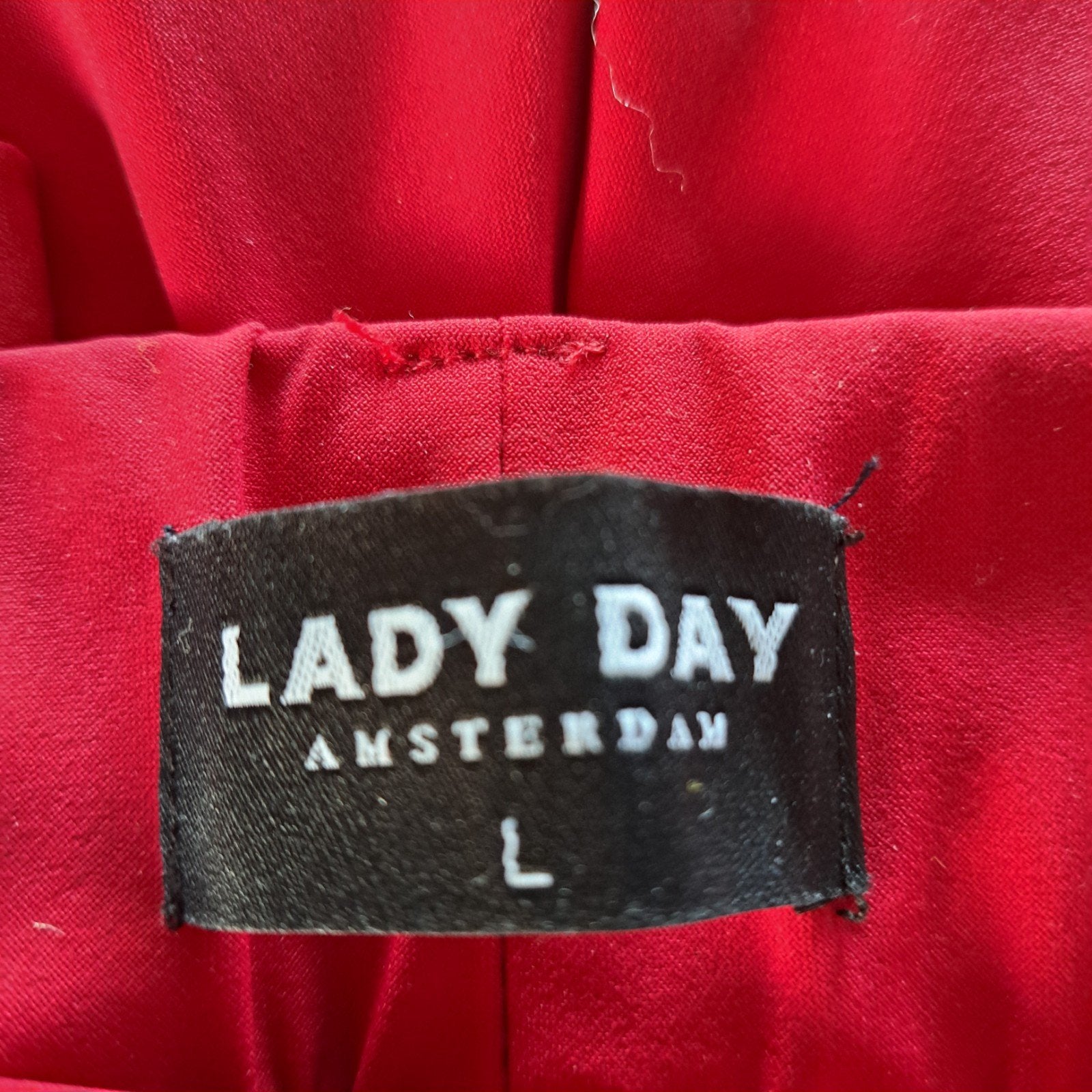Lady day travelstof broek maat L rood, Nieuw, Ophalen of Verzenden, Rood, Lady day
