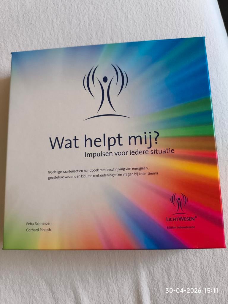 LichtWesen: Wat helpt mij? Boek & Kaartenset - Nieuw in doos, Spiritualiteit algemeen, Nieuw, Ophalen of Verzenden, Instructieboek