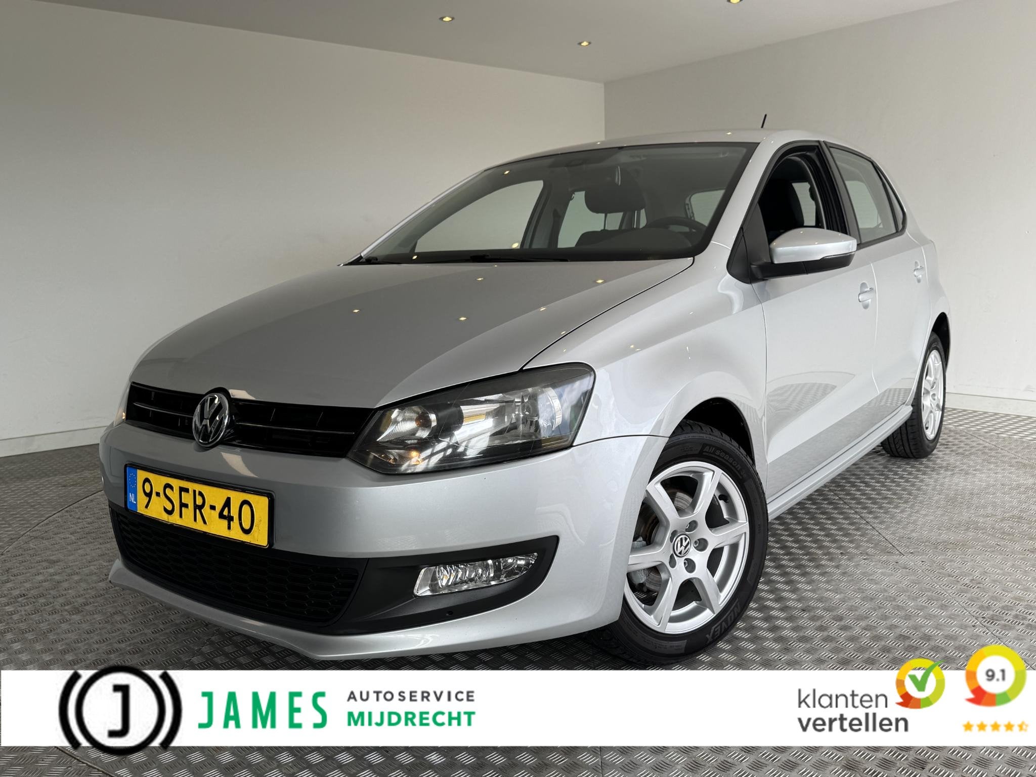 Volkswagen Polo 1.2 TSI Edition+ Apple CarPlay / Android Aut, Euro 5, Stof, Zwart, 4 cilinders