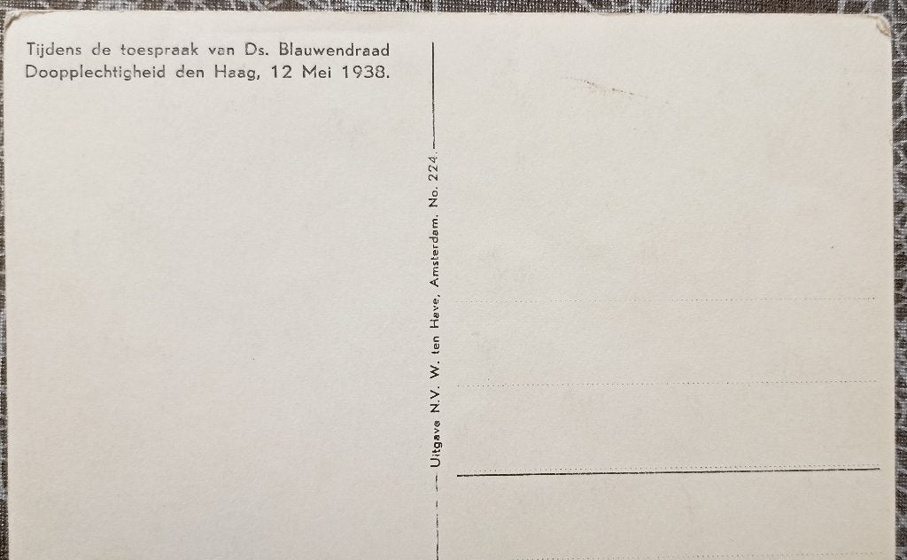 Oude ansicht 1938, Ophalen of Verzenden, 1920 tot 1940, Ongelopen, Zuid-Holland