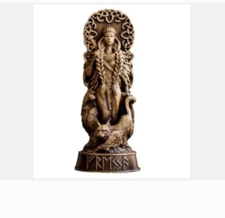 Prachtig beeldje Noorse god Freya (20cm)