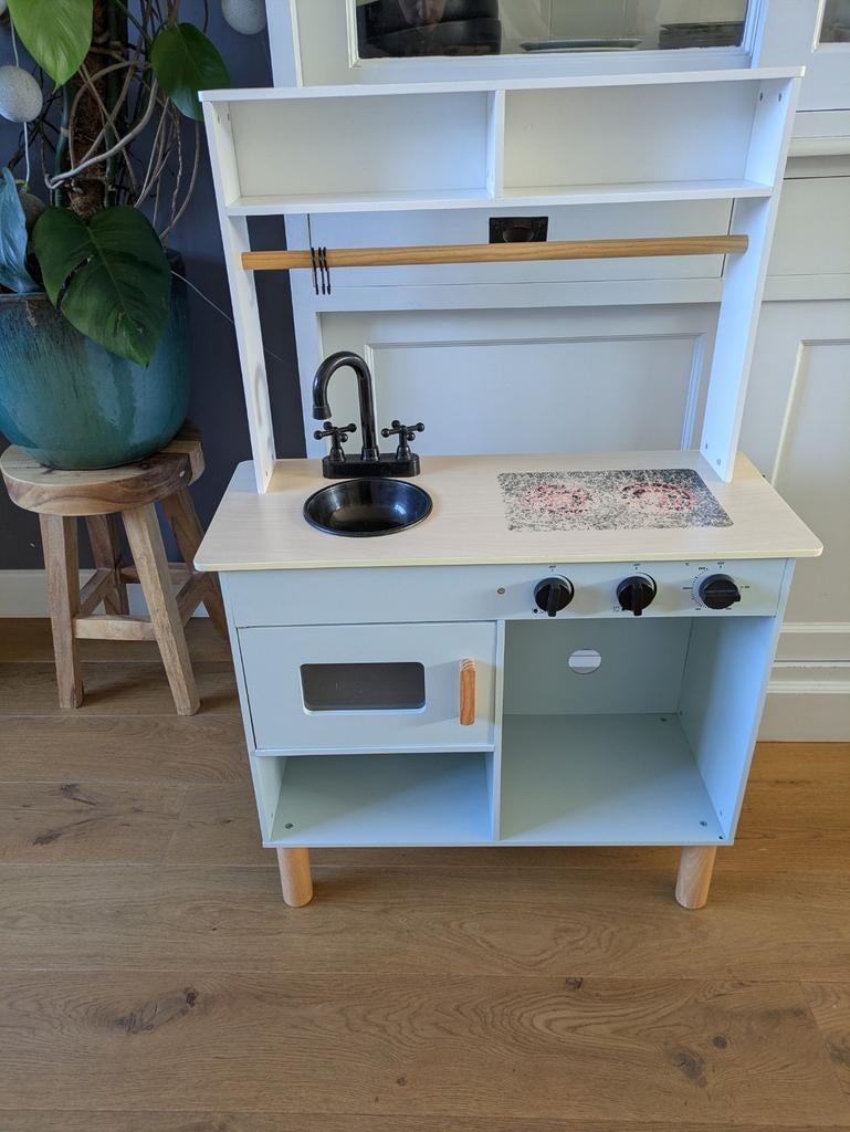 Houten speelgoedkeukentje van Hema (met/zonder veel sets), Ophalen, Gebruikt