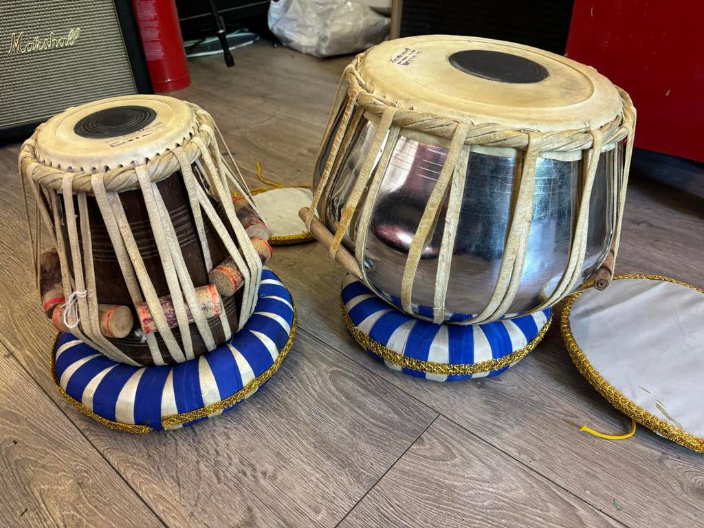 Prachtige Indiase Tabla Set - Handgemaakt, Gebruikt, Geen isee, Geen idee, Geen idee