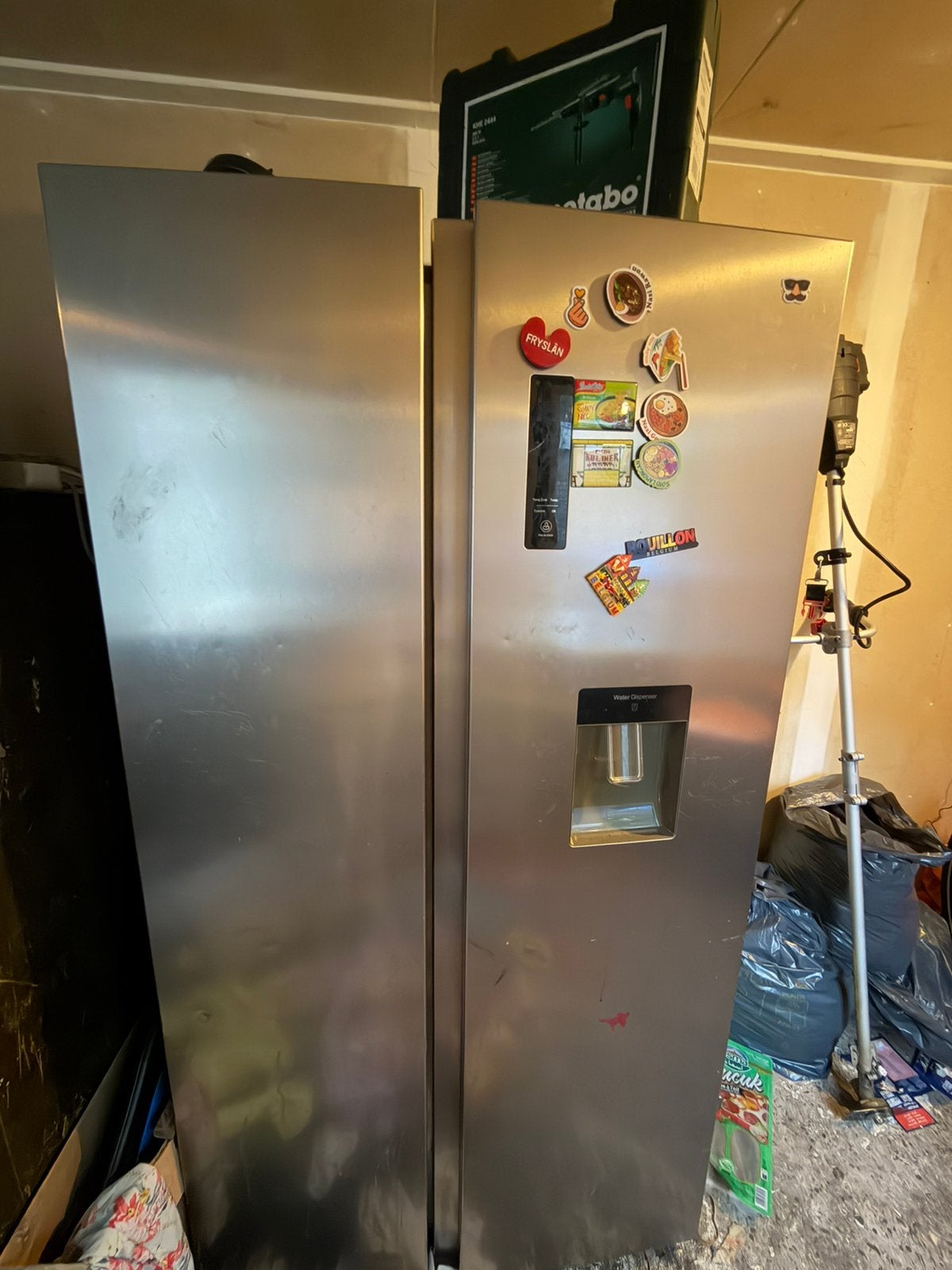 Koelkast met water kraan en vriezer, Ophalen, Gebruikt, 200 liter of meer, Met aparte vriezer