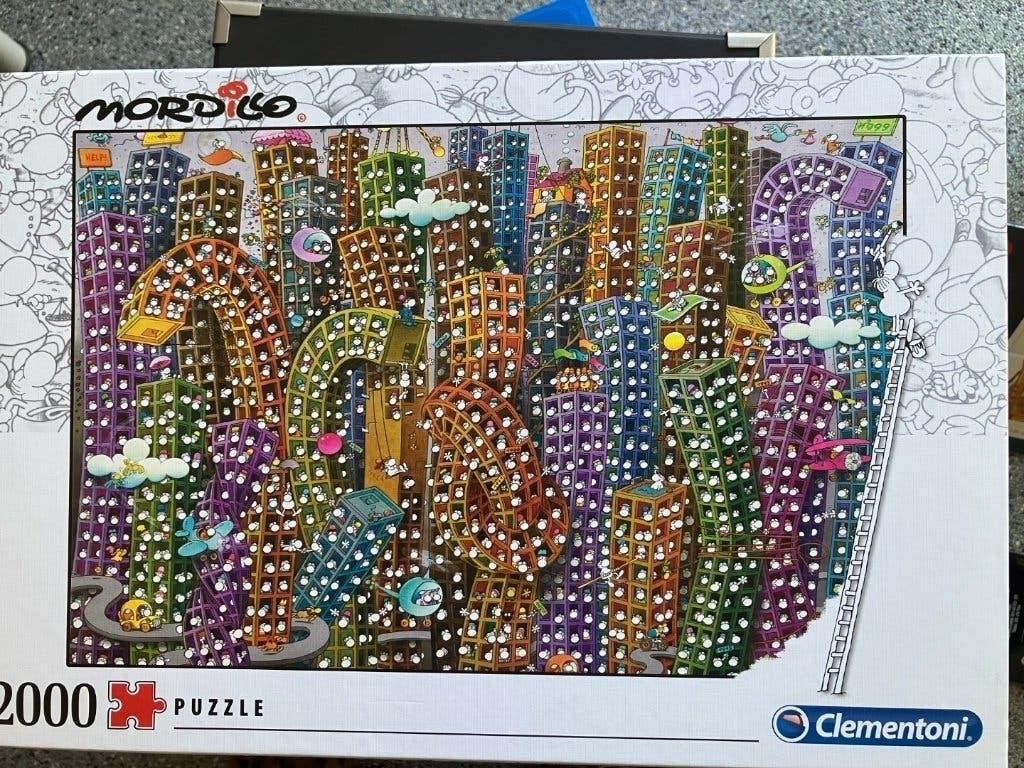 Mordillo City  - 2000 st, Ophalen of Verzenden, Meer dan 1500 stukjes, Zo goed als nieuw, Legpuzzel